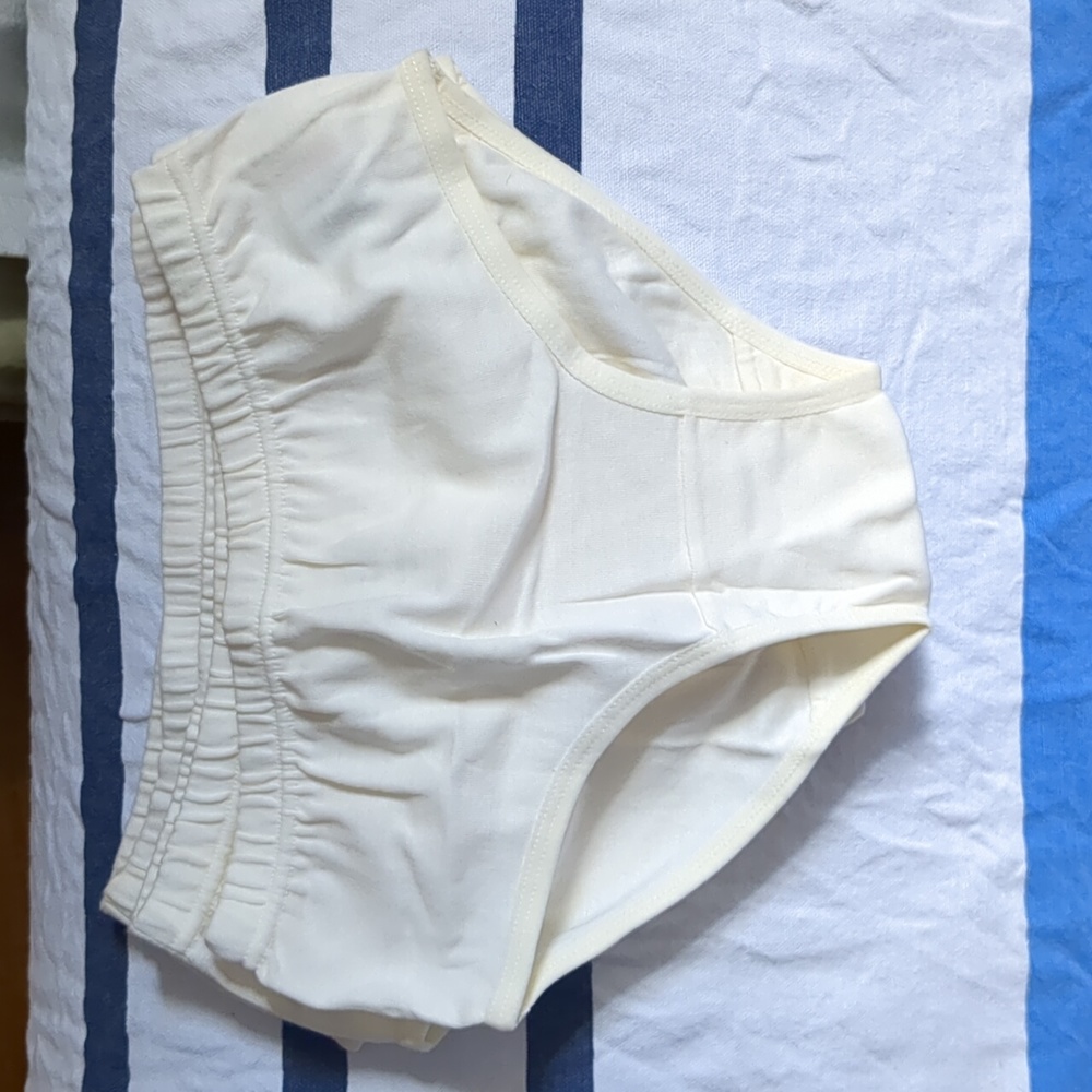 Nest briefs 3 pairs organic cotton cream undies 4-5T